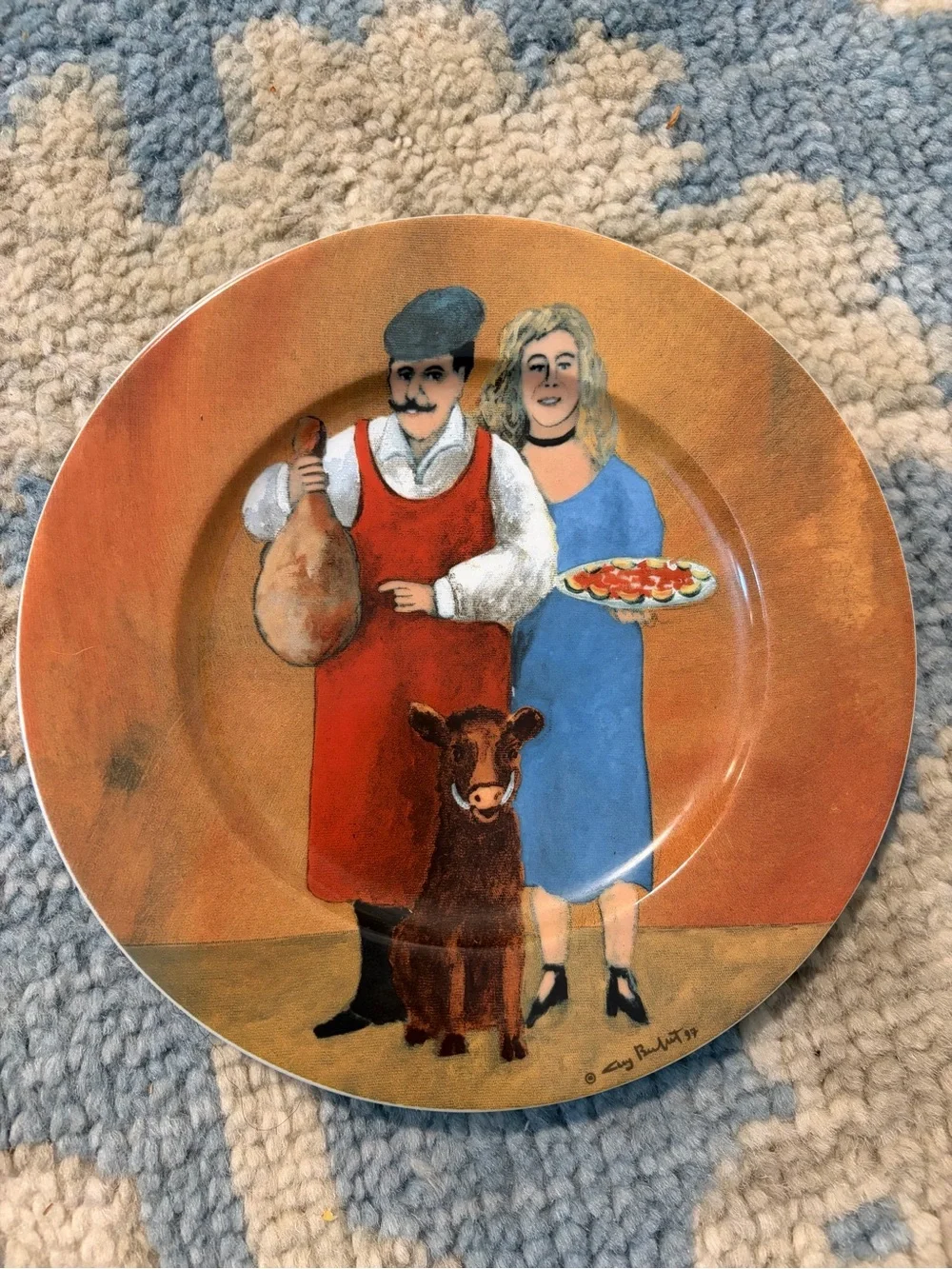 Tuscan Storefronts by Guy Buffet, Serving dish and plates